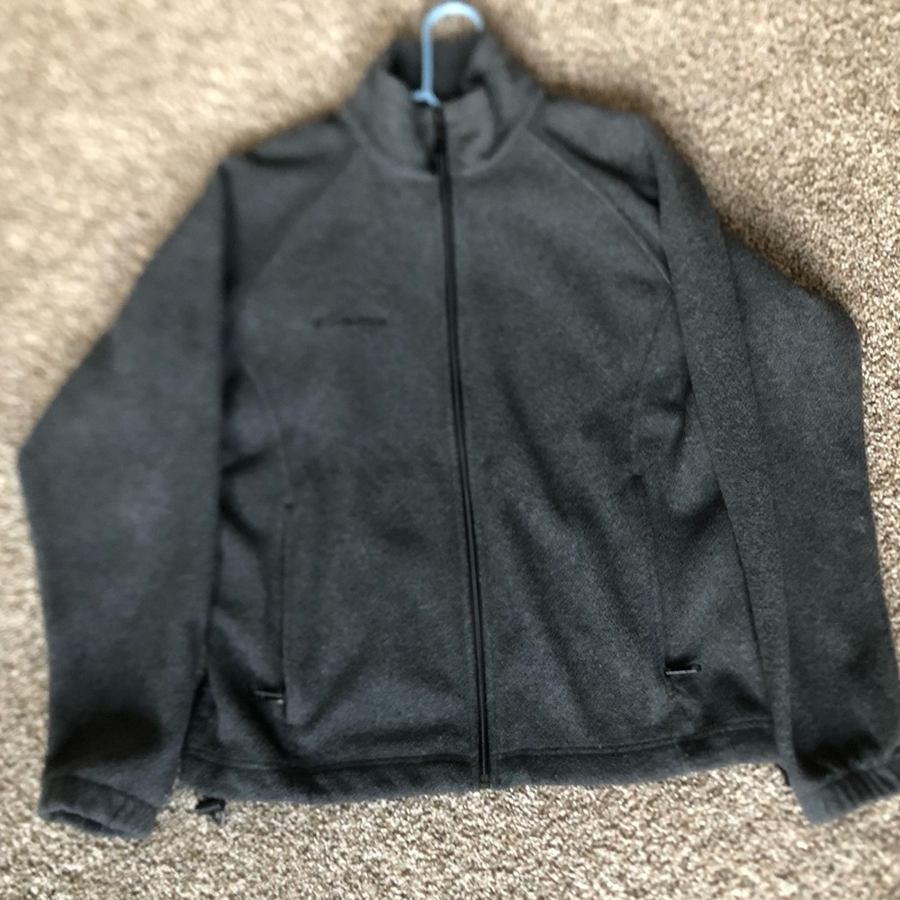 LN - Women’s Columbia Fleece Full Zip Charcoal Gray Size Medium